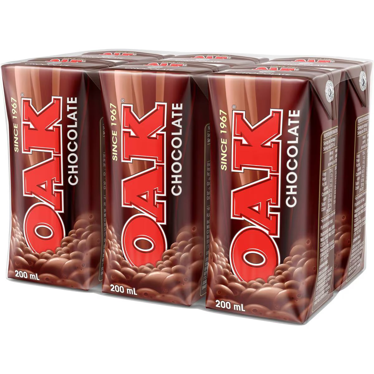 Oak Milk Reduced Fat [Choco/Straw/Iced Coffee] 200ml x 6