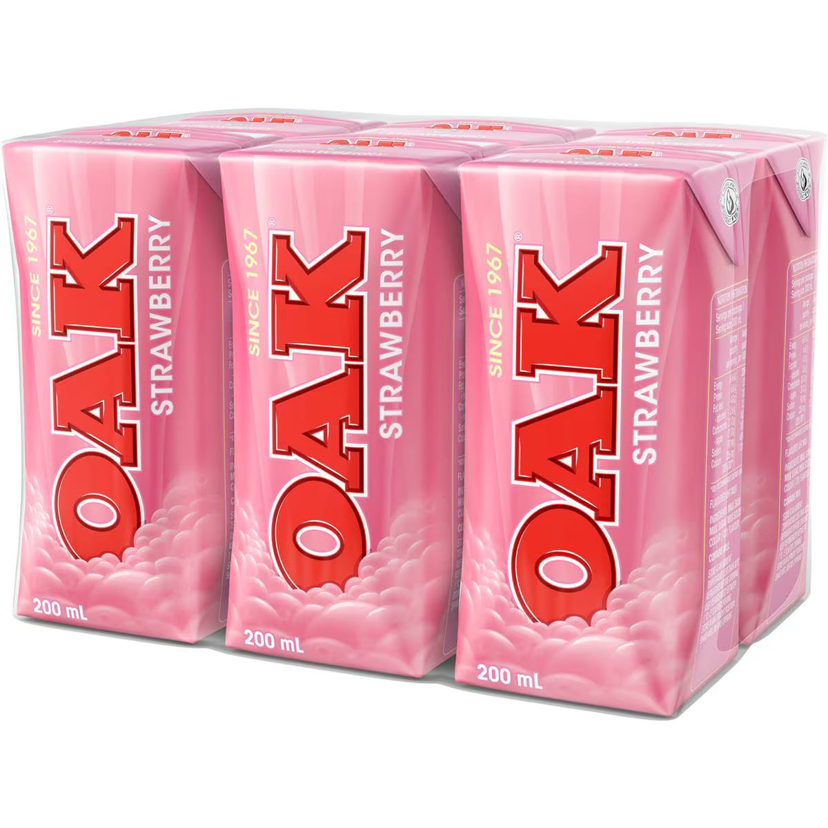 Oak Milk Reduced Fat [Choco/Straw/Iced Coffee] 200ml x 6