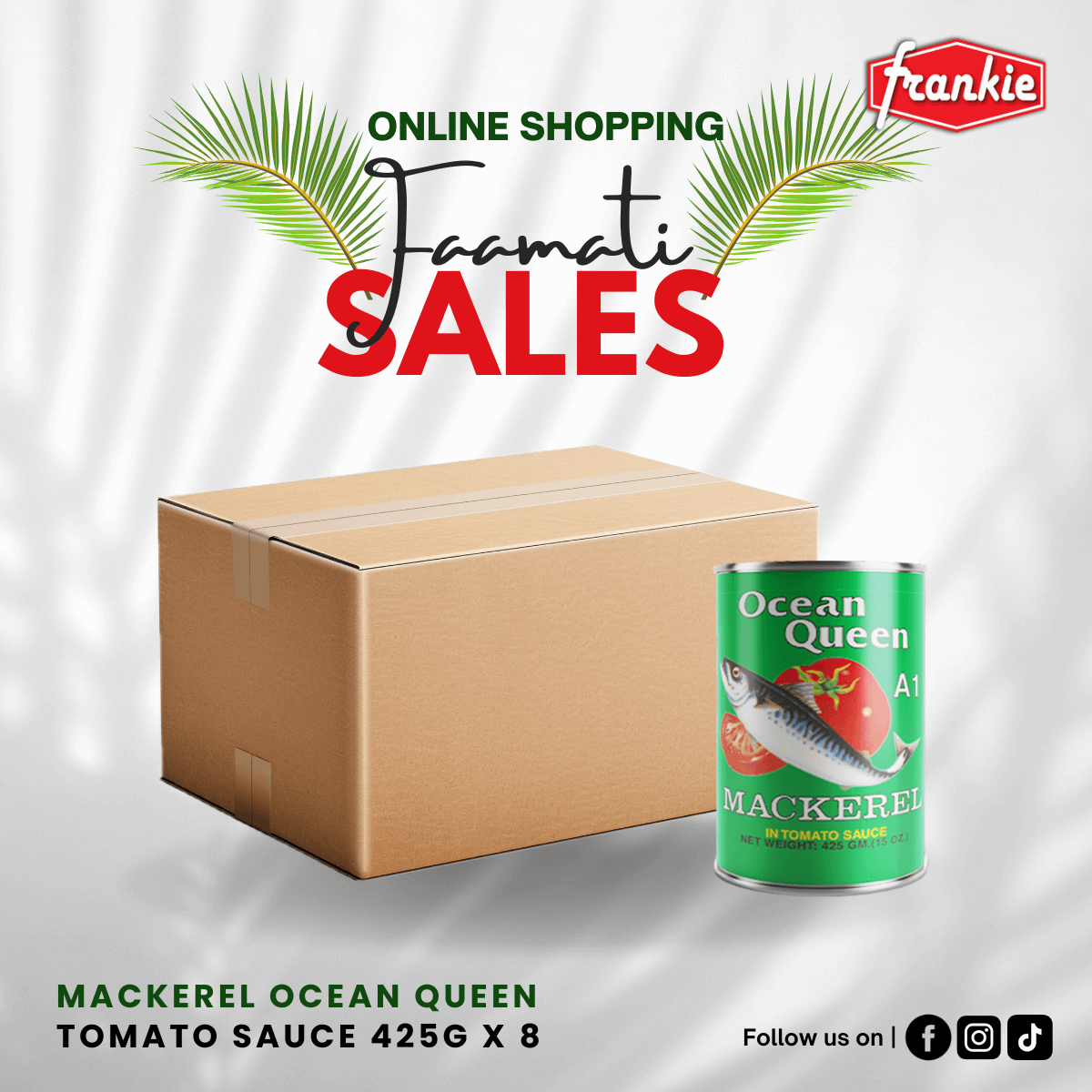 Ocean Queen Tomato Sauce 425g x 8 - Frankie Supermarket