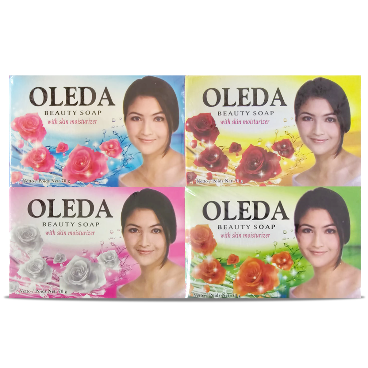 Oleda Beauty Soap 70g x 6pcs [Assorted]