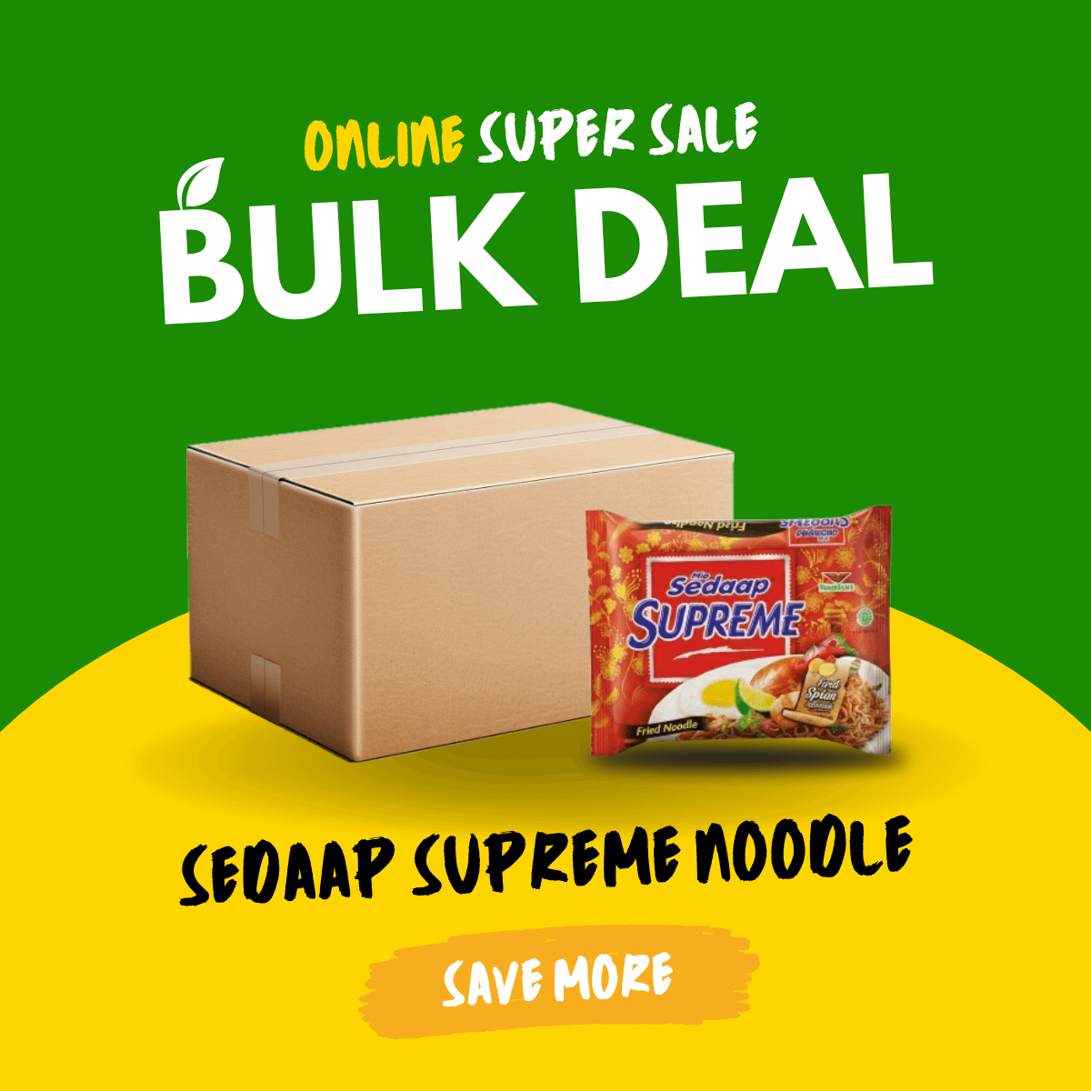 Sedaap Supreme Fried Noodle 90gx40 | Box