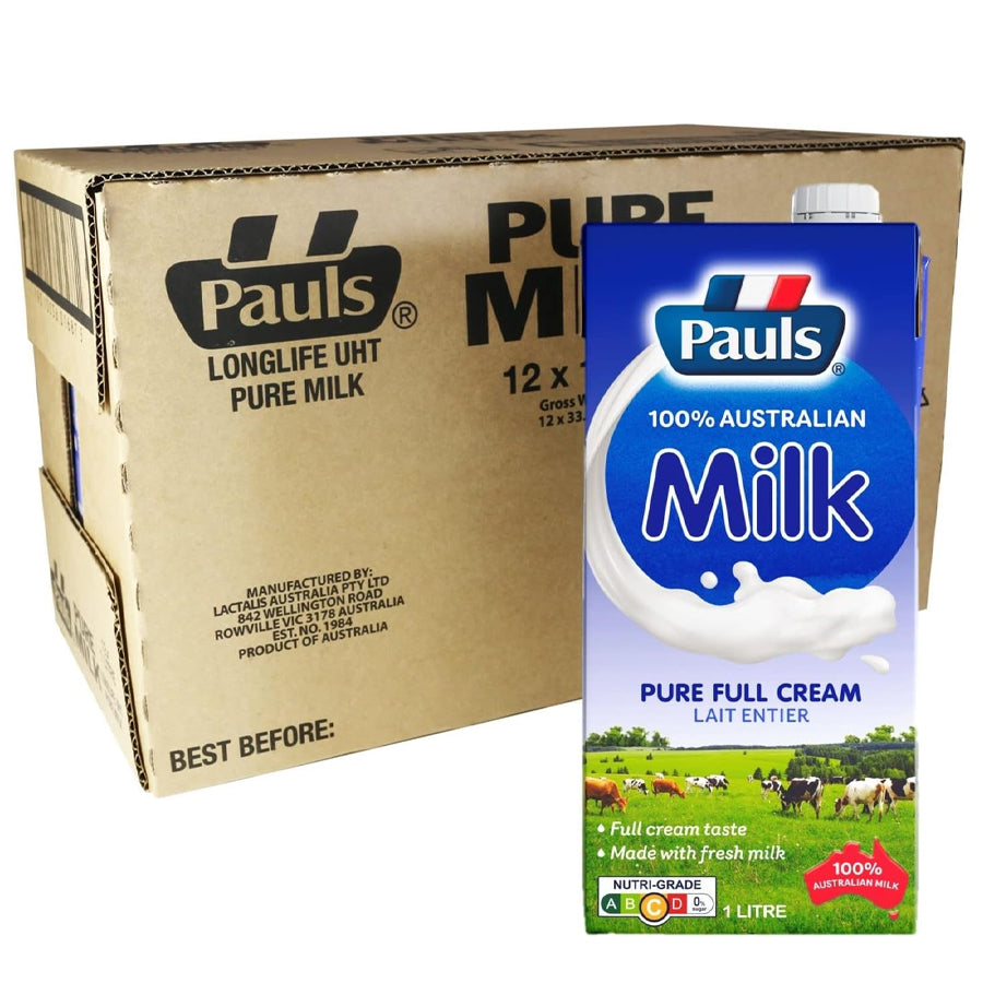 Pauls Pure Milk 1ltr x 12 - Frankie Supermarket