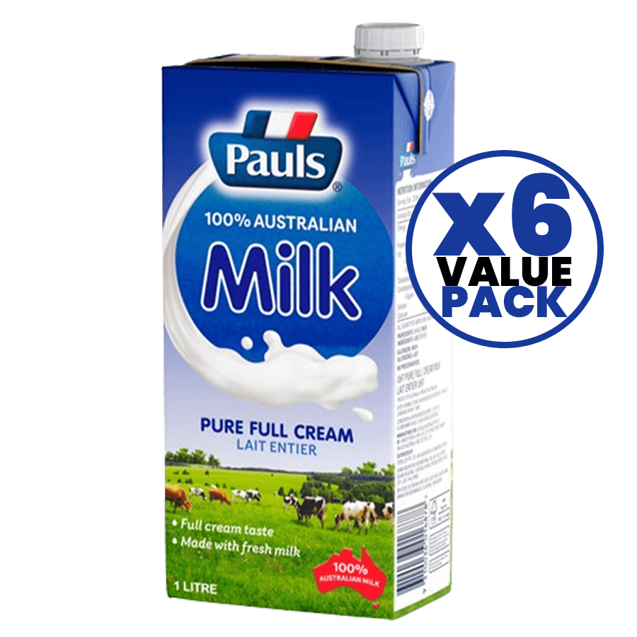 Pauls Milk 1ltr Pure Milk x 6pcs