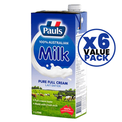 Pauls Milk 1ltr Pure Milk x 6pcs