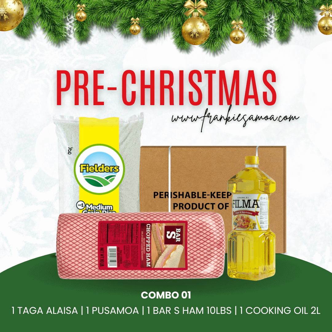 Pre-Christmas Combo 01 - 1 Rice 40lbs + 1 Chicken Leg Quarter 15kg + 1 Bar S Chopped Ham 10lbs + 1 Filma Cooking Oil 2L