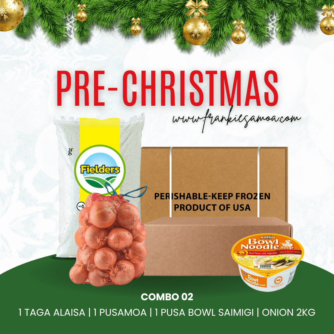 Pre-Christmas Combo 02 - 1 Rice 40lbs + 1 Chicken Leg Quarter 15kg + Onion 2kg + 1 Paldo Bowl Noodle 86g/12