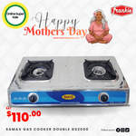 Samax Gas Cooker Double GS2000 - Frankie Supermarket
