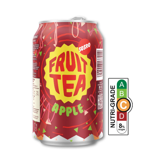 SOSRO Fruit Tea Apple Flavor 318ml x 24