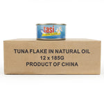 Tasi Tuna Flakes in Natural Oil 185g x 12 - Frankie Supermarket