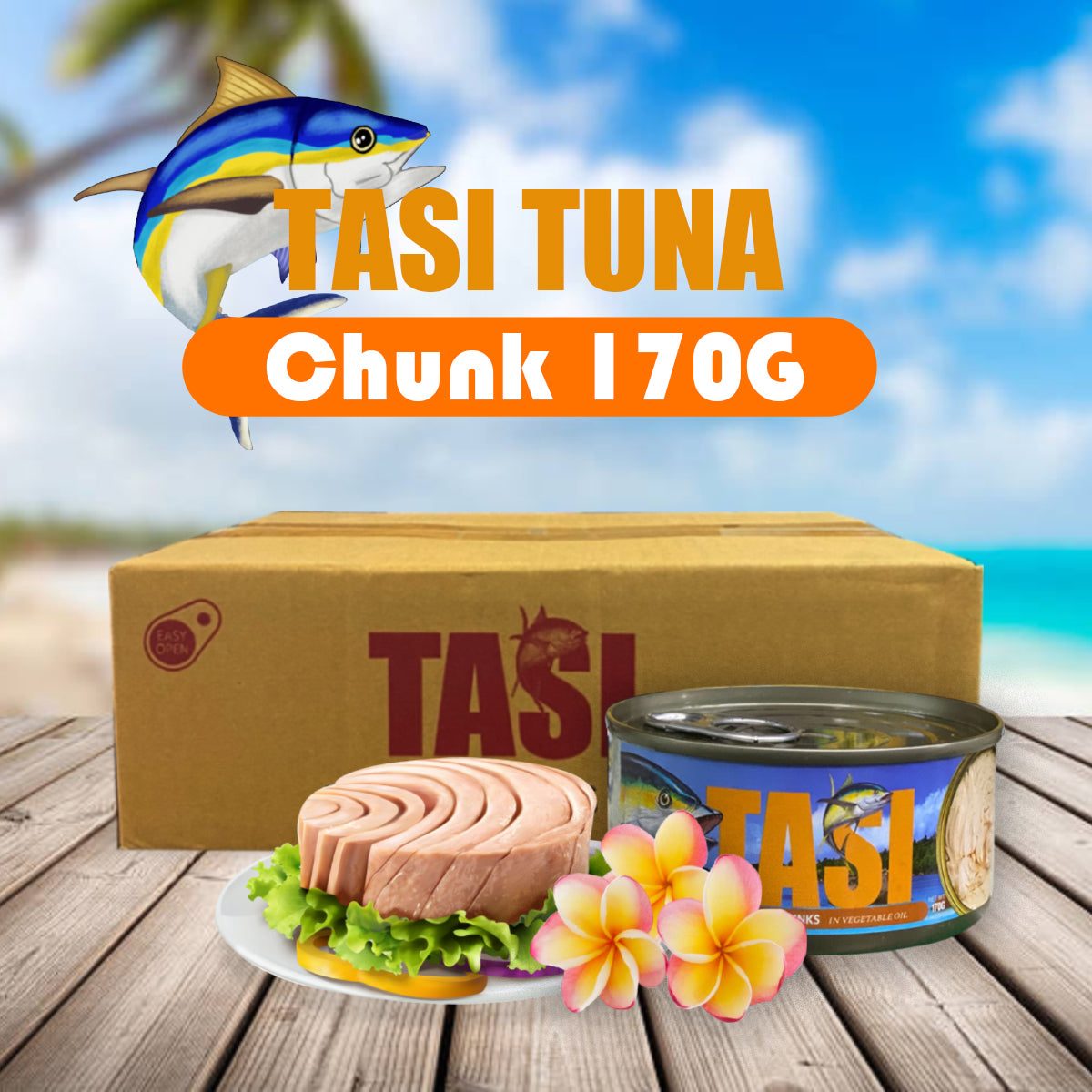 Tasi Tuna Chunk In Veges Oil 170g x 12