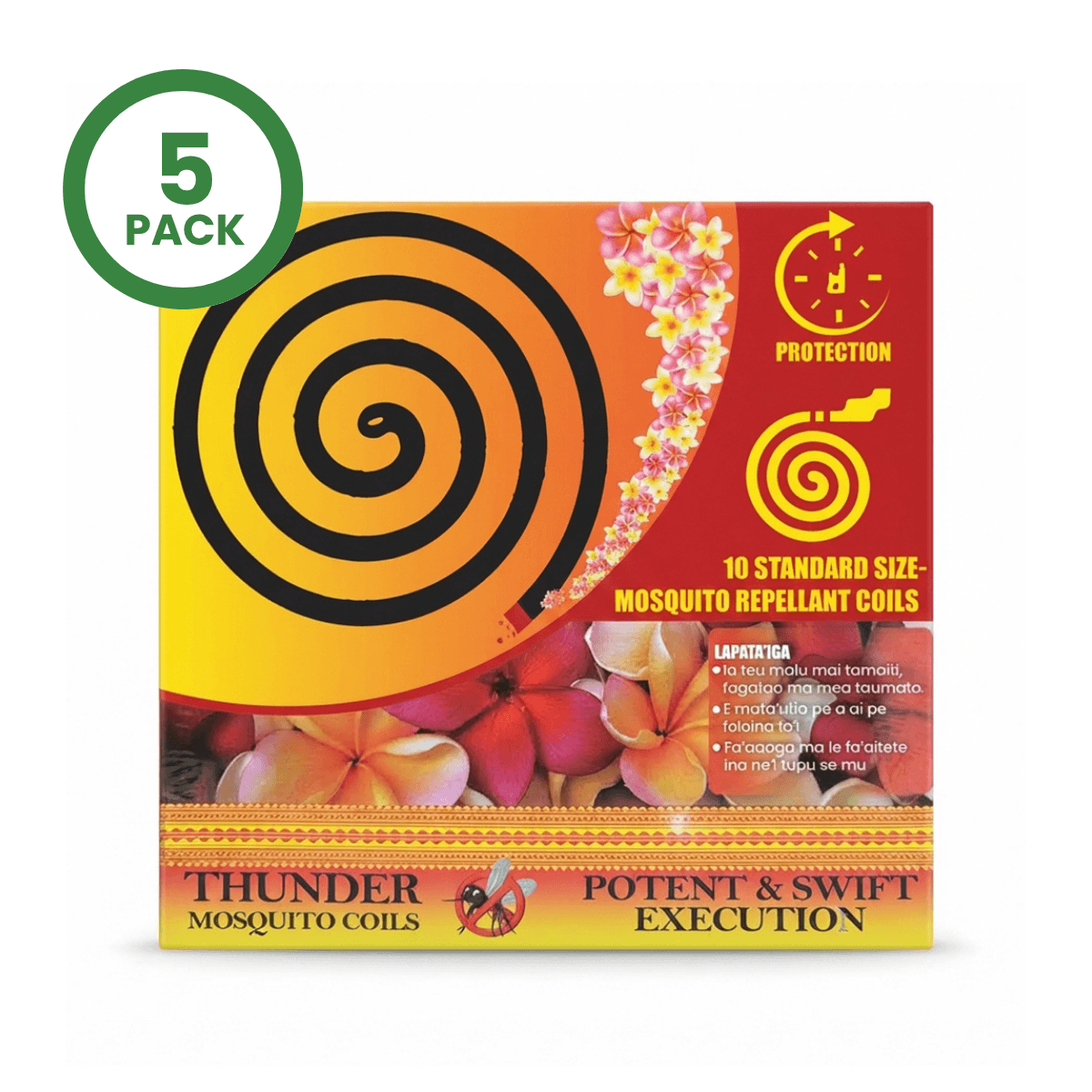Thunder Mosquito Coils 60's x 5pcs