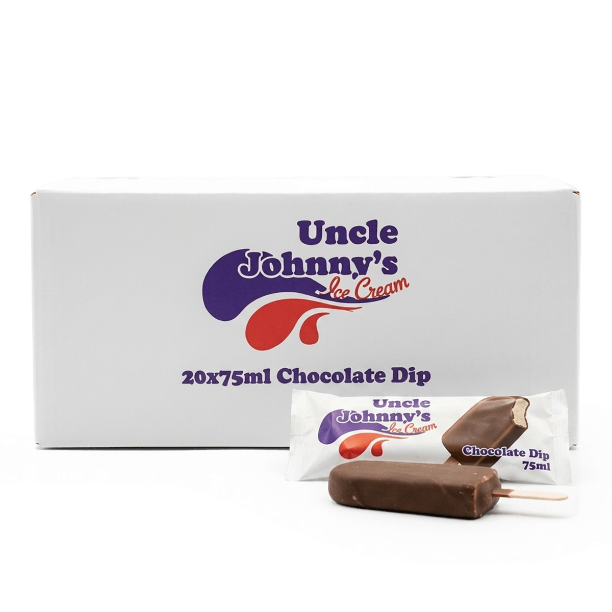 Uncle Johnny's Ice Cream Choco/Dip 75ml x 20