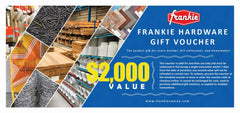 Frankie Hardware Voucher 2000 Credit Equal Value