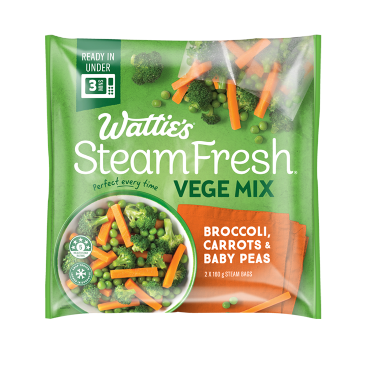 Watties Steam Fresh Veges Mix 320g [Assorted Flavors]