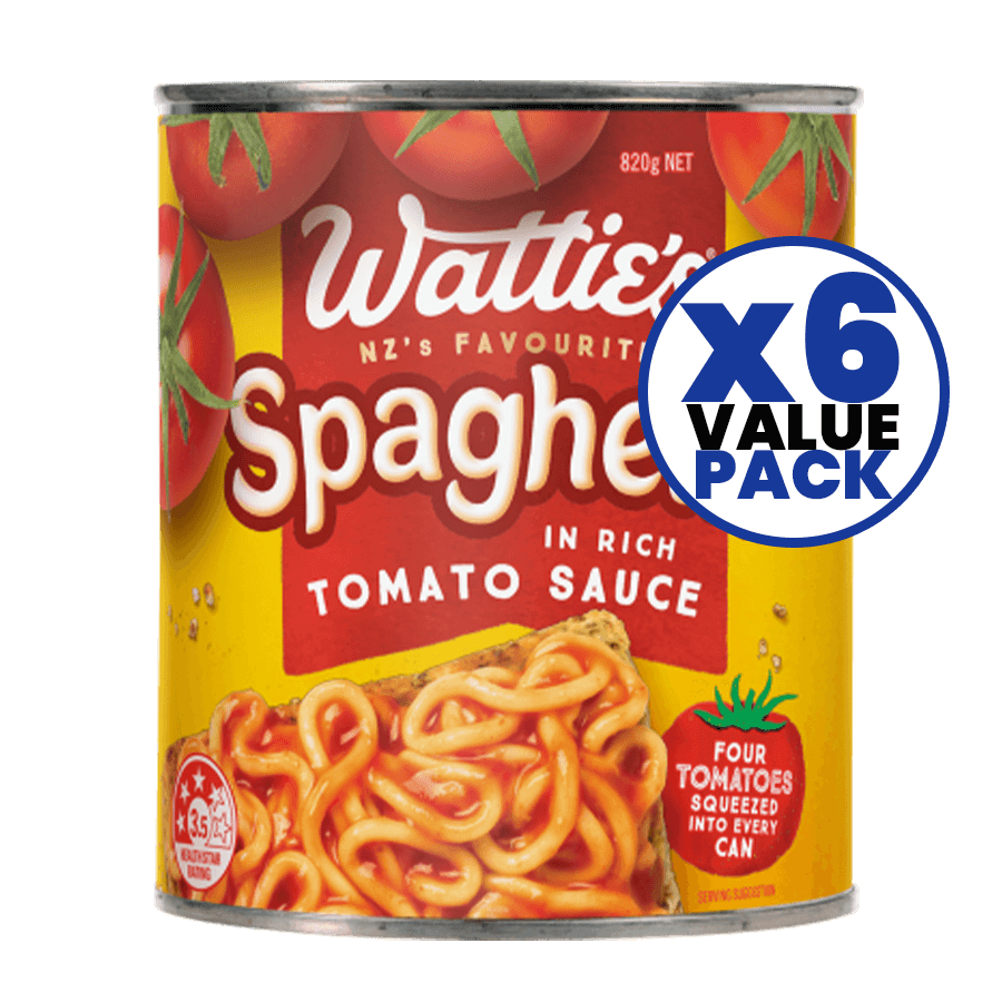 Watties Spaghetti 820g x 6pcs