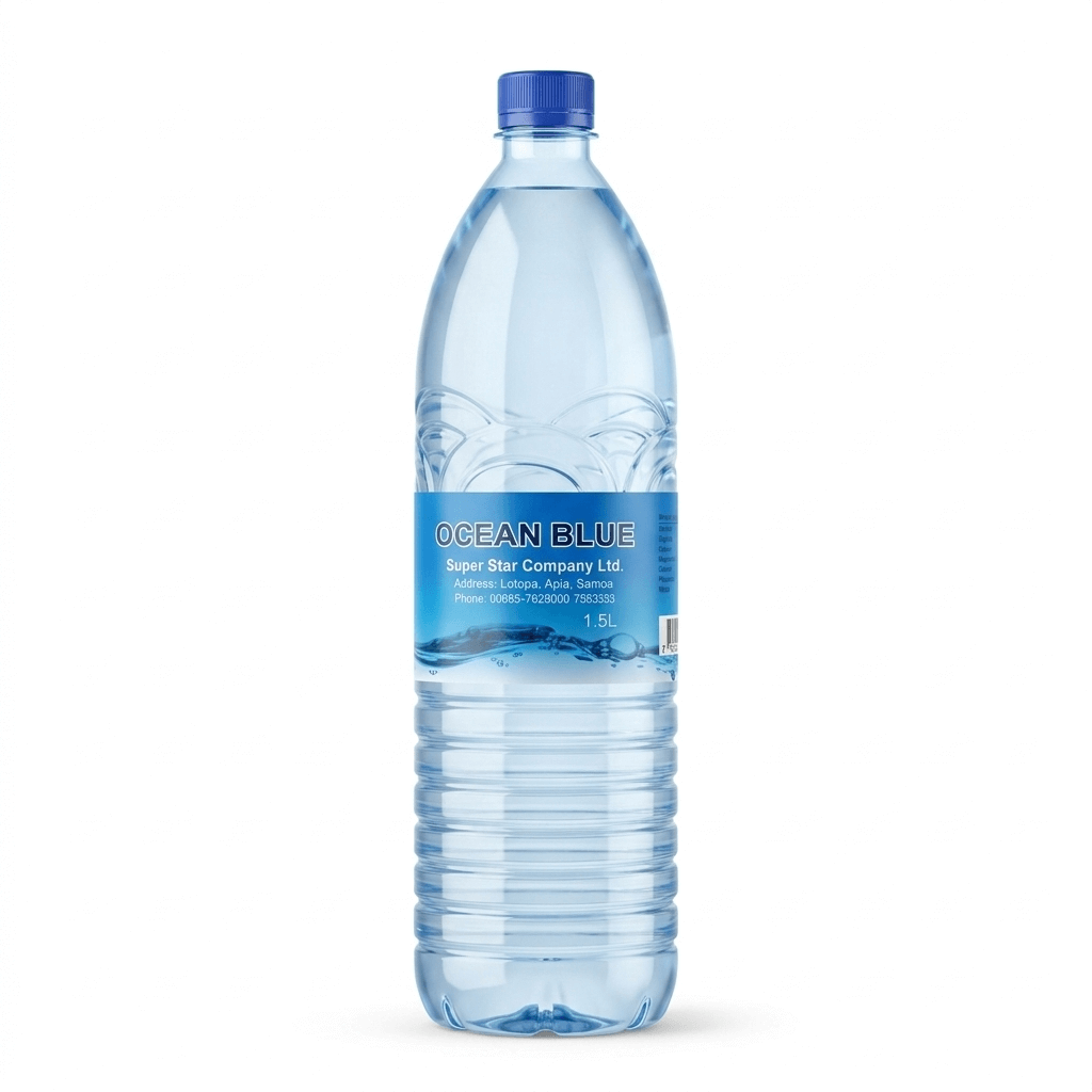 Ocean Blue Water 1.5L - Frankie Supermarket