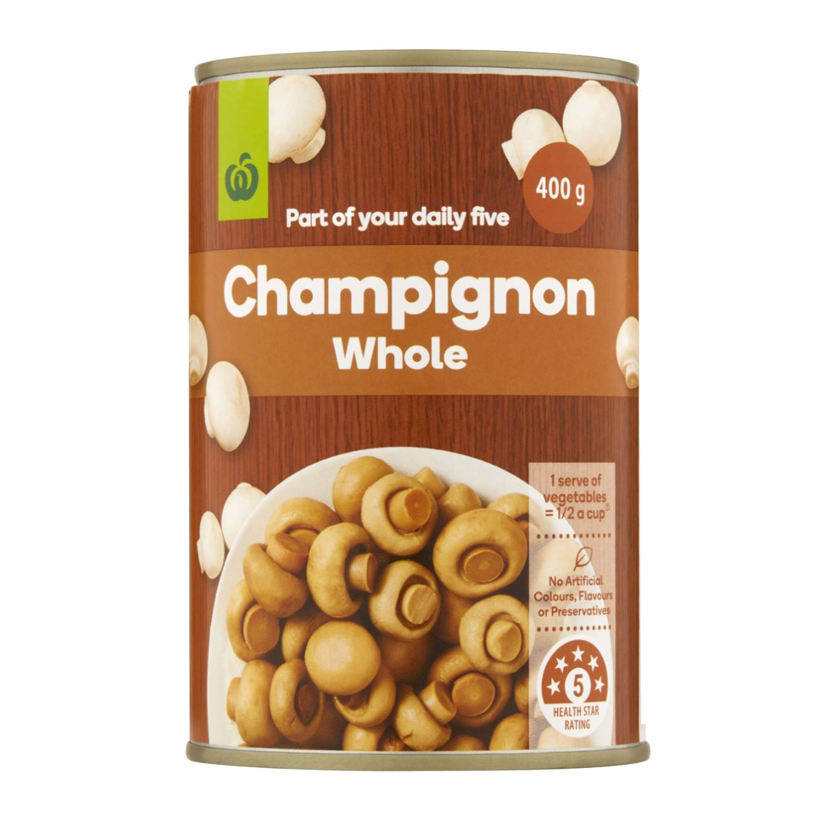 WW Champignon Whole M/Room 400g