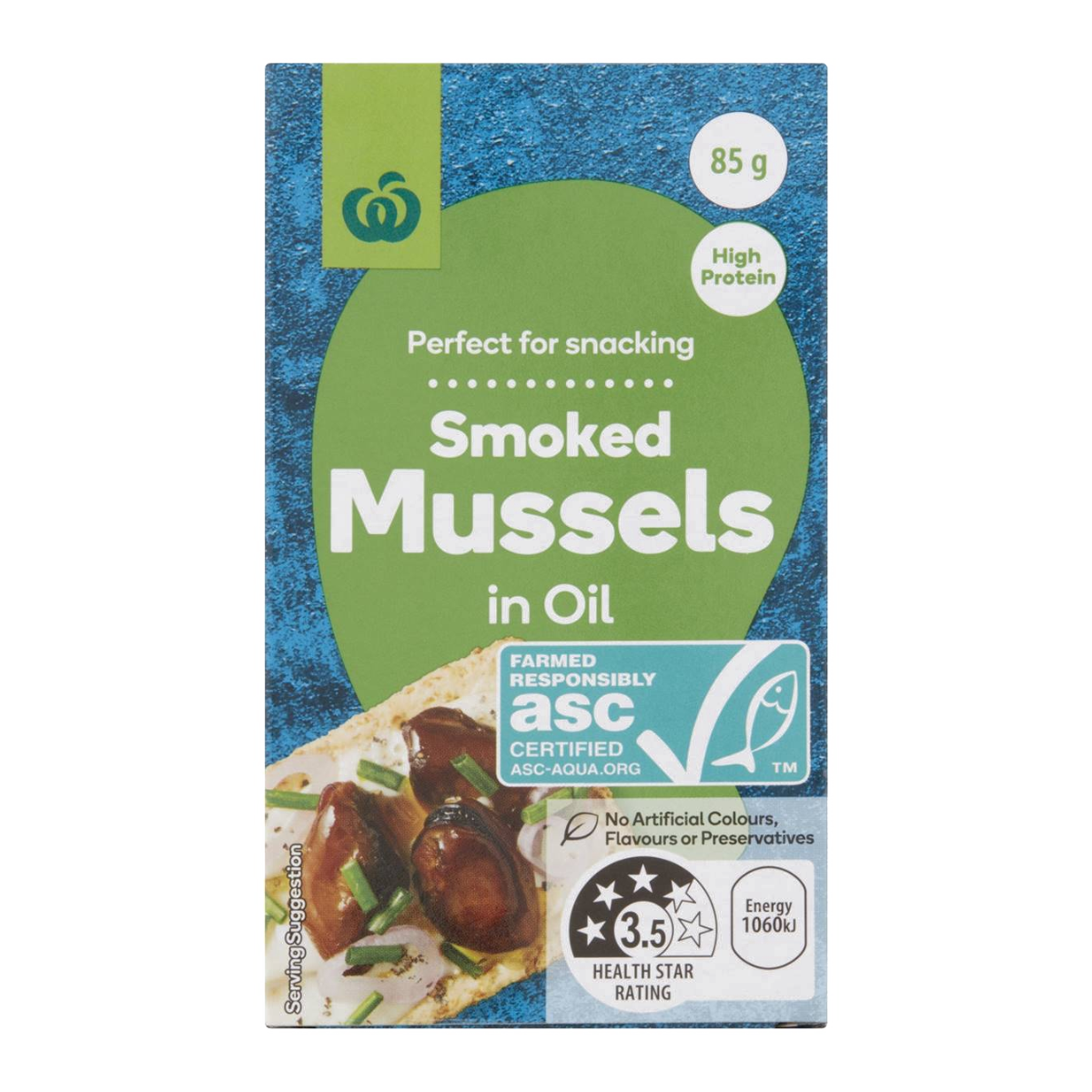 WW Smoked Mussels 85g