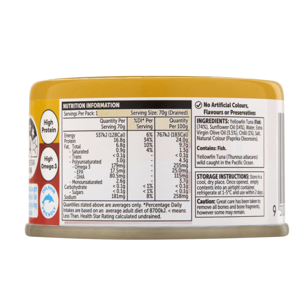 WW Yellowfin Tuna In Chilli & Oil 95g