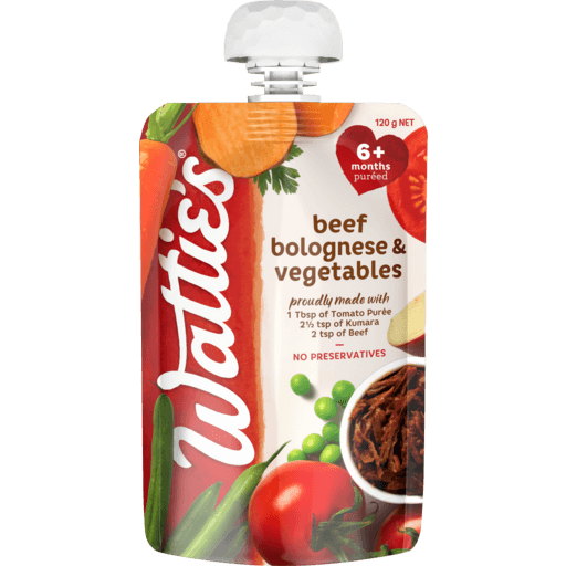 Watt Baby Food Peach Beef Pol Veg 120g