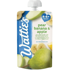 Watt Baby Food Pear Banana&Apple 120g