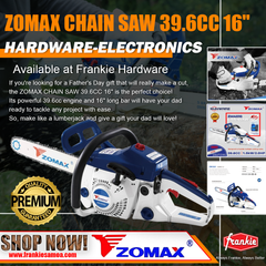 Zomax Chain Saw 39.6CC 16" [Limited Stocks]