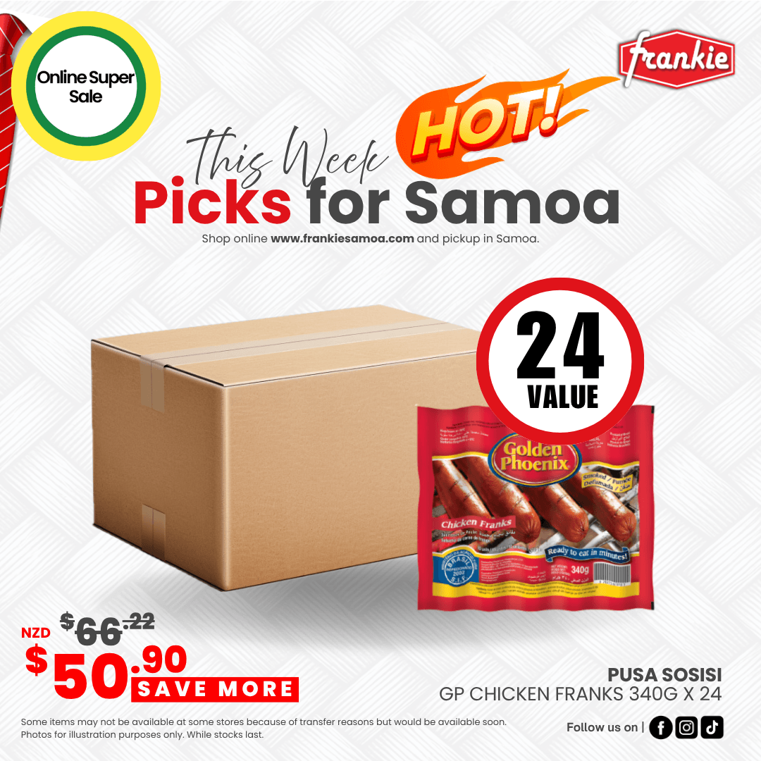 GP Brazilian Chicken Franks 340g x 24