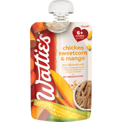 Watt Baby Food Chick S/Corn Mango 120g