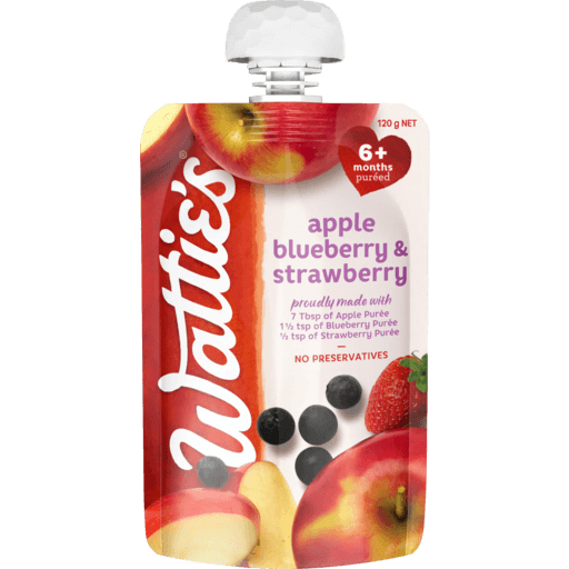 Watt Baby Food Apple B/Berry S/Berry 120g