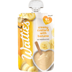 Watt Baby Food Custard Banana 120g/6