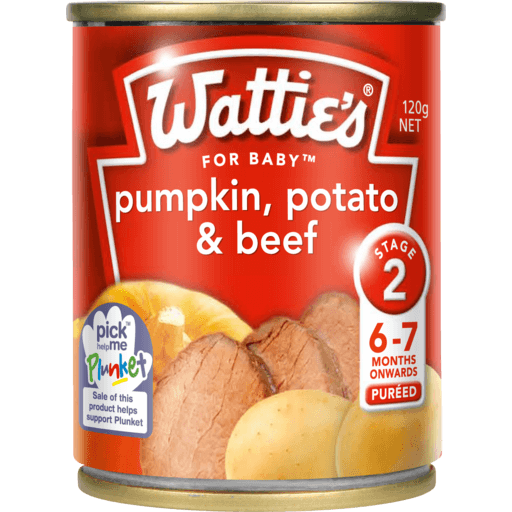 Watt Baby Food Pumpkin, Potato & Beef 120g x 24