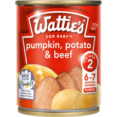 Watt Baby Food Pumpkin, Potato & Beef 120g x 24