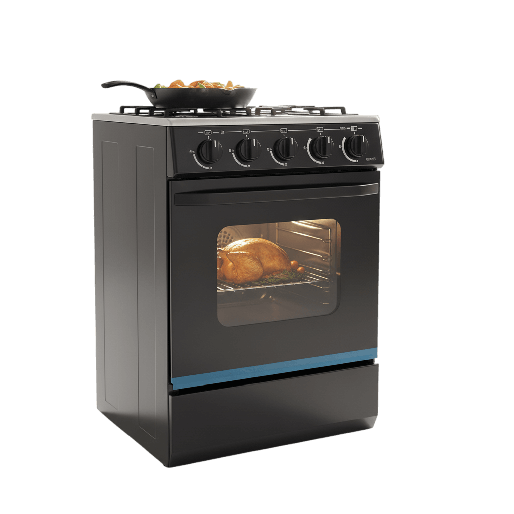 Samax 4 Burner Gas Stove/Oven [Limited Stocks] - Excluding Gas Regulator