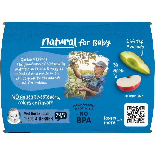 Gerber Apple Avocado 4oz
