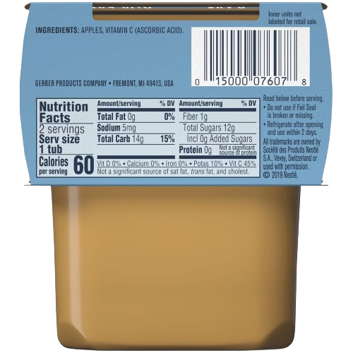 Gerber Baby Food Apple 4oz