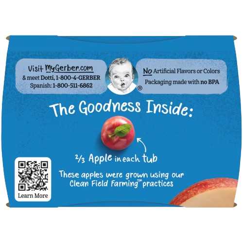Gerber Baby Food Apple 4oz