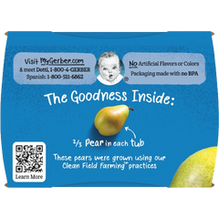 Gerber Baby Food Pear 4oz