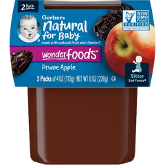 Gerber Baby Food Prune Apple 4oz