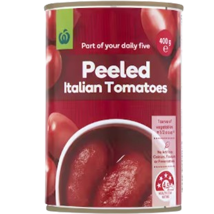 WW Tomatoes Peel Italian 400g [Pickup Only at Hypermarket Vaitele]