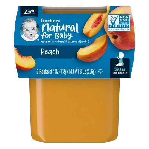 Gerber Baby Food Peach 4oz