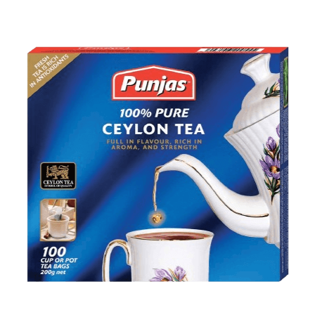 Punjas Ceylon Tea, 100'S 2G