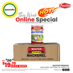 Master Premium Mackerel N/Oil 425g x 8