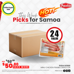 Minu Chicken Franks Sausage 340g x 24 - Frankie Supermarket
