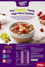 Kelloggs Sultana Bran Oat Cluster 480g