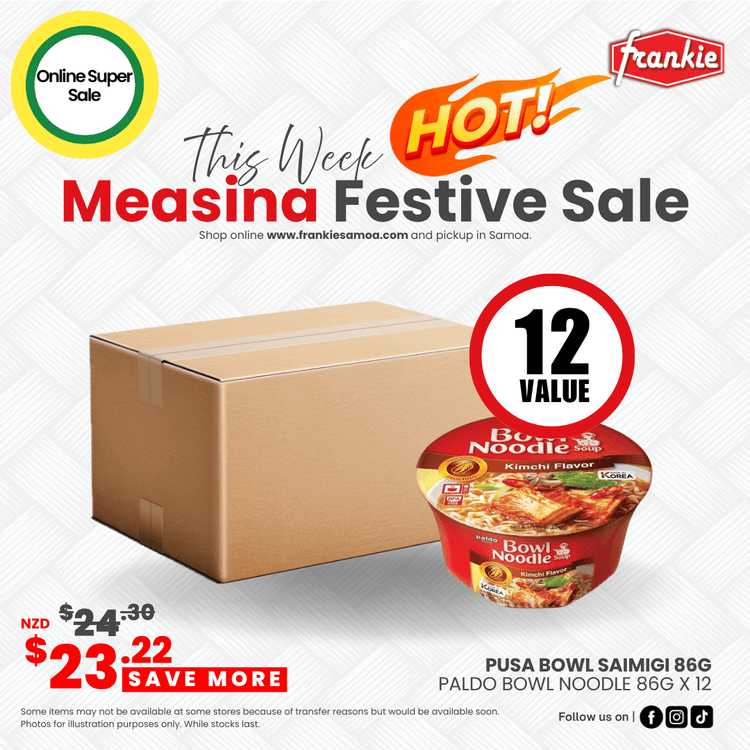 Paldo Bowl Noodle 86g x 12