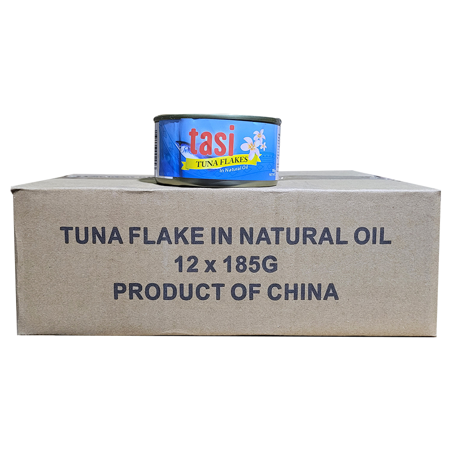 Tasi Tuna Flakes in Natural Oil 185g x 12 - Frankie Supermarket