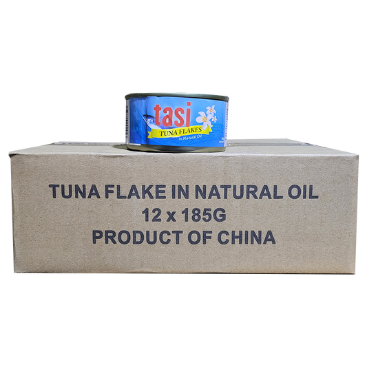 Tasi Tuna Flakes in Natural Oil 185g x 12
