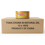 Tasi Tuna Chunks in Natural Oil 185g x 12