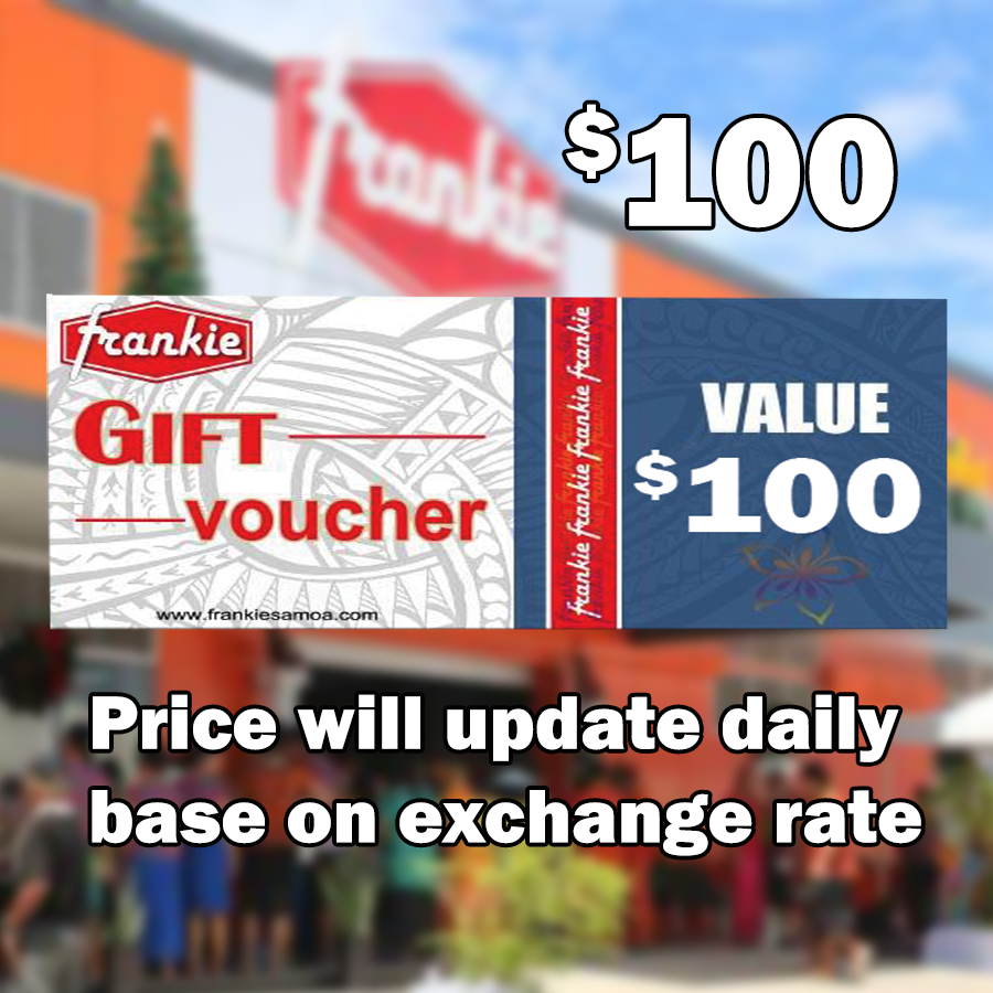 Frankie Voucher 100 Credit Equal Value - Frankie Supermarket