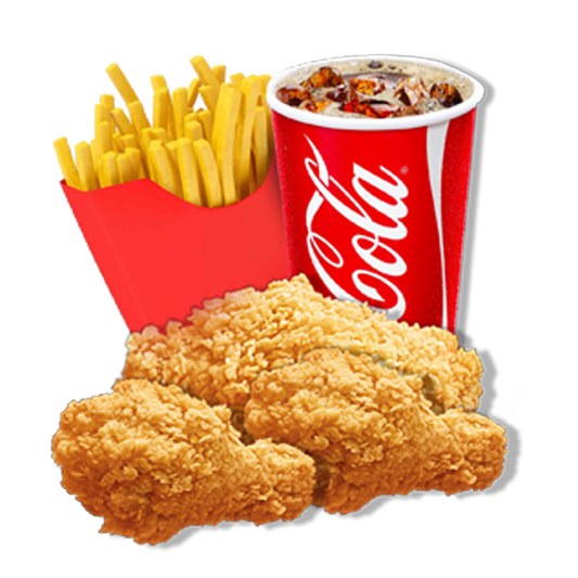 3PCS Chicken & Chips Meal